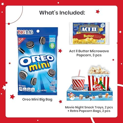 Movie Night Gift Basket - Movie Night Supplies, Candy & Popcorn Gift Set - Image 2