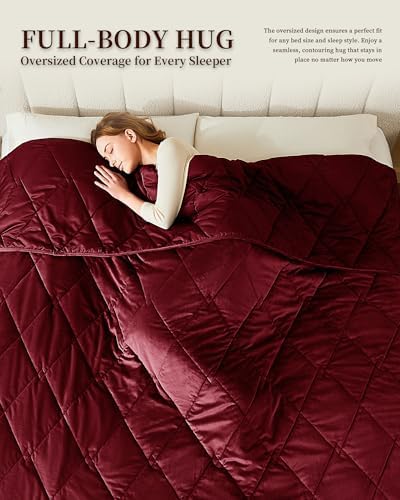 L'AGRATY Queen Size Weighted Blanket for Adults 15lbs, 60"x80" Cooling - Image 7