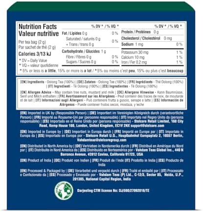 VAHDAM High Mountain Oolong Teabags(30 Count)High Grown, In Pyramid Teabags - Image 2