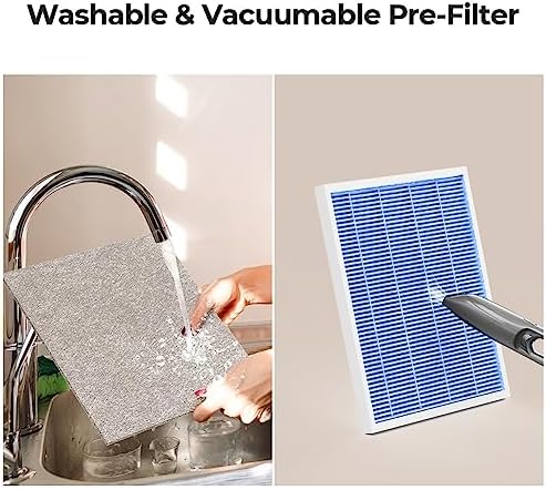 Homvana Air Purifier for Home Larger Room Bedroom, H13 True HEPA Air Filter Purifiers Cleaner, with Auto Mode, Quality Indicator, SilentAir Tech, Ozone Free for Pets Allergies Smokers Dust Pollen etc - Image 7