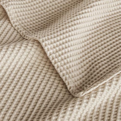 Exclusivo Mezcla 100% Cotton Oversized Waffle Throw Blanket for Couch Sofa - Image 6