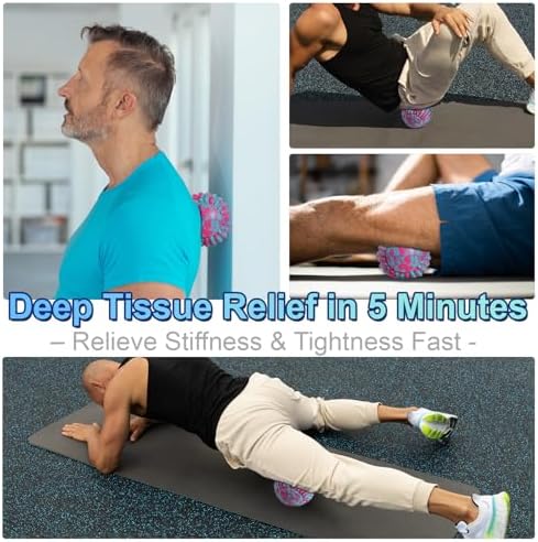 Deep Tissue Massage Ball for Exercise & Recovery - SGS Certification - Targets Back, Shoulder, Legs&Feet - Relieves Muscle Knots, Joint Pain&Tightness, Pressure Point Therapy- Myofascial Release Ball - Image 6