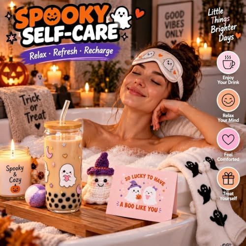 Boo Basket Stuffers for Women, 10-Piece Halloween Basket Gift - Image 7