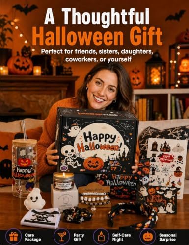 11 Pcs Halloween Boo Basket Stuffer for Women, Build a Boo Basket Kit - Image 2