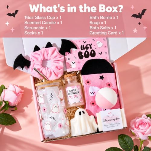 Boo Basket Stuffers for Teen Girls Women, Halloween Spooky Gifts Basket - Image 2