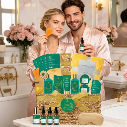 Gifts for Women & Men, 35Pcs Eucalyptus Home Spa Gift Basket, Get Well Soon - Image 7