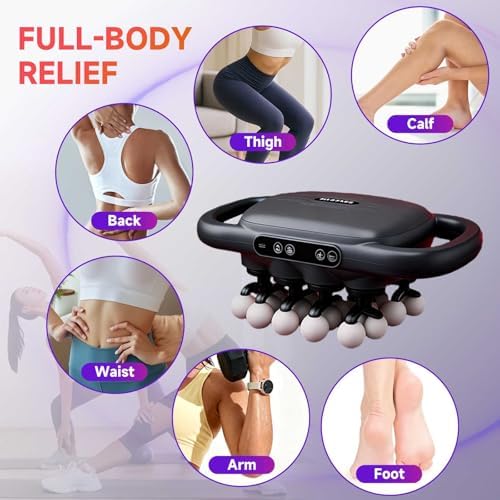 28-Heads Massage Gun Set for Total Body Muscle Recovery, Deep Tissue Percussion Massager with 9 Adjustable Modes, Quiet High-Power Back & Full-Body Massager for Home, Gym & Office, - Image 7