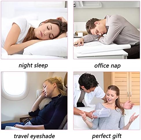 LERSVICVIL 4 Pack Eye Mask for Sleeping Silky Soft Satin Blindfold Adjustable Strap Night Eye Cover for Women Men - Image 7