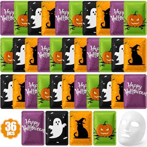 Batiyeer 36 Pcs Halloween Facial Mask Gift, Spooky Basket Stuffer for Women by Batiyeer