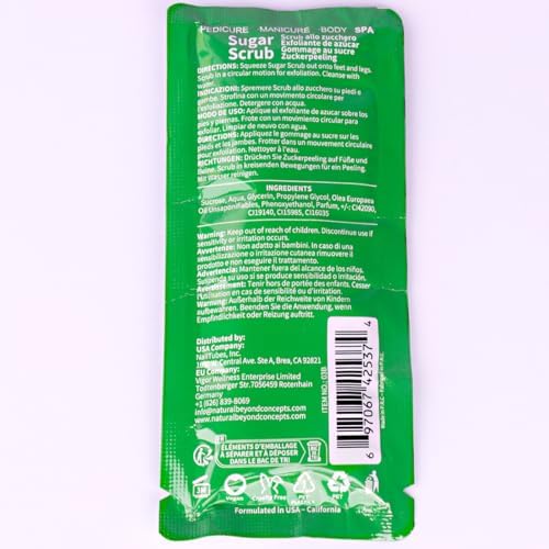 Pedicure Kit Foot Soak Set: Bubble Salt, Sugar Scrub, Massage Mask, Massage Lotion in a Box, 4 Step Foot Spa Kit for Dry Feet,Tired Feet (1 Set Olive) - Image 7