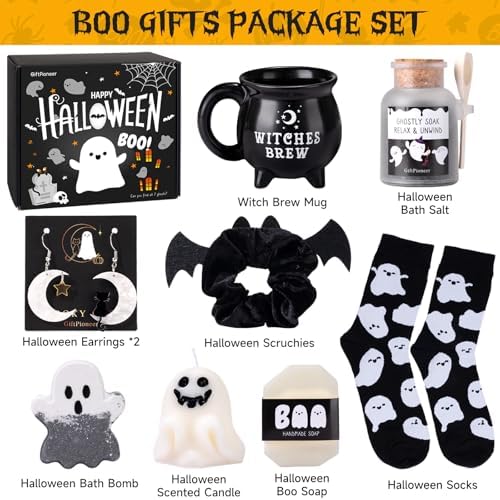Boo Basket Gift for Women, Halloween Boo Basket Stuffers with Witch Brew Mug, Relaxing Spa Gift Set, Unique Halloween Gifts for Teen Girls Mom Friend Sister Wife - Image 2
