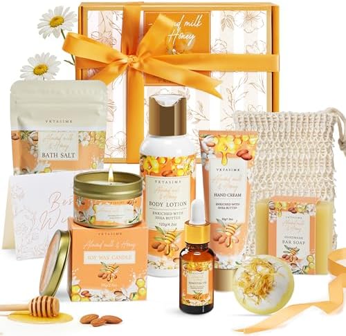 Gifts for Women Birthday Almond Milk & Honey Relaxing Home Spa Set by Unknown