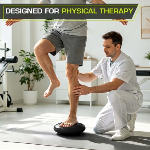 ProsourceFit Core Balance Disc, Inflatable Wobble Cushion with Hand Pump, Dual-Textured Non-Slip Surface for Core, Balance, and Stability Training, 14-inch - Image 7