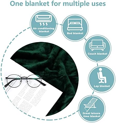 NANPIPER Fleece Blankets Super Soft Flannel Fuzzy Blanket for Bed Couch Luxury Cozy Plush Microfiber Blanket-Twin Size Olive Green - Image 6