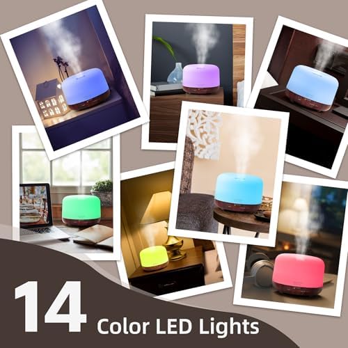 ASAKUKI Essential Oil Diffuser for Home, 500ML Aromatherapy Humidifier - Image 6