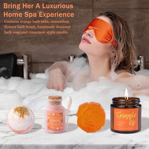 Fall Gift Baskets for Women, Orange Fall Gifts for Women, Get Well Soon - Image 5