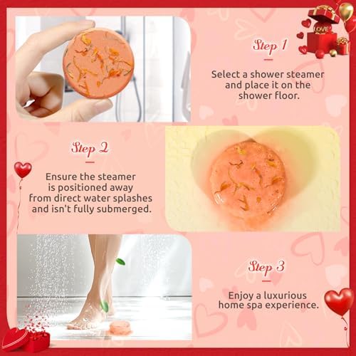 Shower Steamers Aromatherapy - 8 Pack Shower Bombs with Natural Essential Oils, Birthday Gifts for Women Self Care Relaxation Home SPA Stress Relief Eucalyptus for Shower, Gifts for Women Her Mom - Image 6