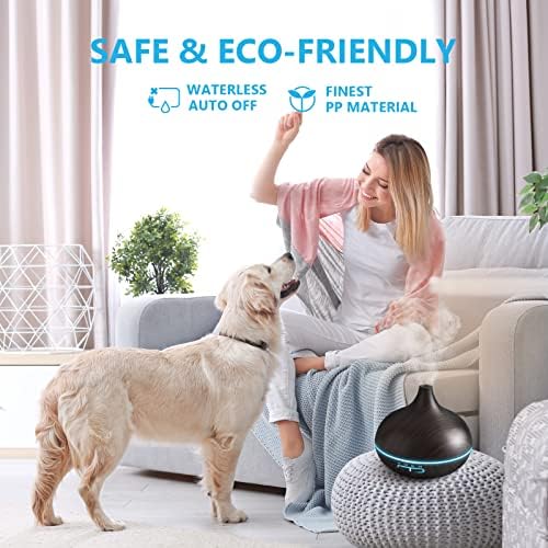 SACATR 550ml Oil Diffuser with 15x10ml Aromatherapy Grade Essential Oils - Image 6
