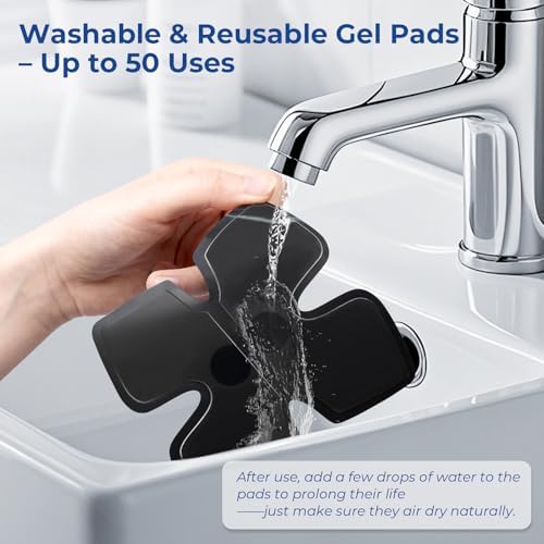 KingPavonini Official TENS Unit Replacement Pads 4.33'' x 4.33'' (Model U8PRO, U13, HZ9151B, HZ9151C),4 PCS - Image 5