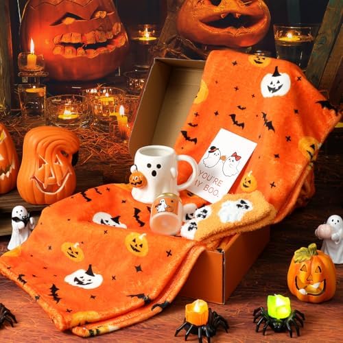 Vesici Boo Basket Stuffers for Women Cute, Halloween Basket Set Gift by Vesici