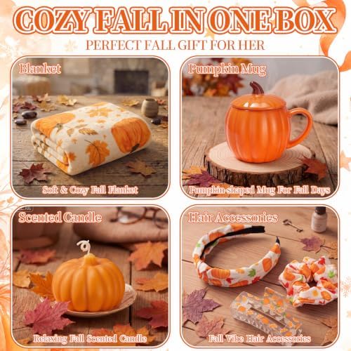 Willinglong Fall Gift Basket for Women, 11 Piece Autumn Self-Care Gift Set - Image 5