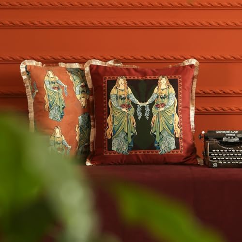 patdrea Designer Velvet Throw Pillow Cover,Set of 2,18"x18"-OldlegendB - Image 6