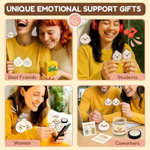 STOFINITY Emotional Support Dumpling Jar, 60 Affirmation Cards - Image 6