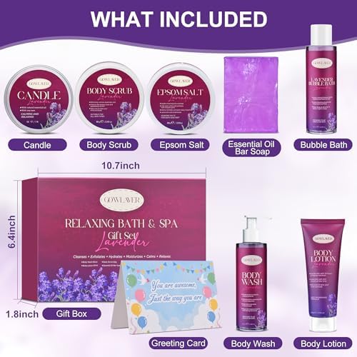 Gifts for Women,Relax Stress Relief Birthday Gifts for Women Spa Basket Self Care Package Her Mom Sister Wife Teen Best Friend Valentine Mothers Day Gift Regalos Para Mujer Christmas Stocking Stuffers - Image 5