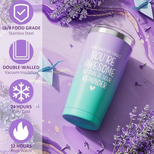 Birthday Gifts for Women Friendship, Lavender Relaxing Spa Gifts Basket for Women, Self Care Thank You Gift Bath Set Mothers Day Gifts for Mom Her Friends Wife Sister Coworker Nurse Teacher - Image 4