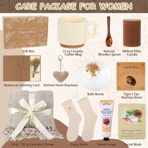 Get Well Soon Gift Baskets for Women, Self Care Gifts for Mom - Image 2