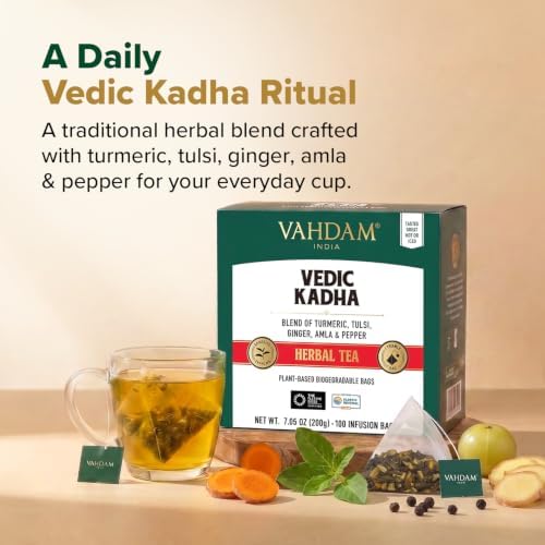 VAHDAM Vedic Kadha Teabags (100 count) Indian Ancient Recipe - Image 3