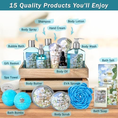 Aqua Elegante Premium Spa Gift Set For Women - Lavender & Jasmine - Image 2
