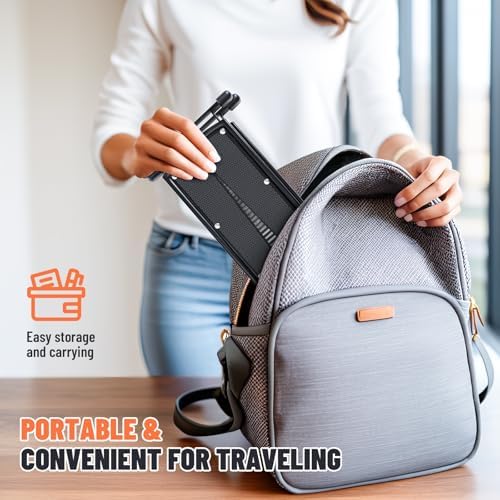 Foldable Toilet Stool - Portable Travel Poop Stool for Toilet, 5" and 10" Adjustable Heights, Heavier & More Stable, Improve Bathroom Posture and Comfort - Image 7
