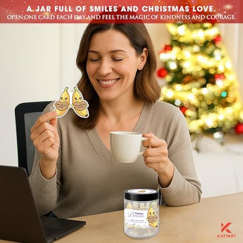 Nana Gifts Positive Banana Jar – 60 Sweet Notes for Nana, Gigi, Mimi, Funny Sentimental Mothers Day Gifts for Grandma from Granddaughter, Grandson, Grandkids, Easter Basket Stuffers - Image 4