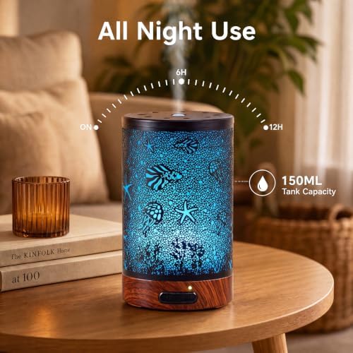 EQUSUPRO Essential Oil Diffuser for Home Fragrance & Aromatherapy 150ml - Image 6