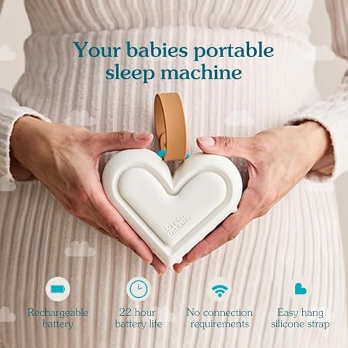 Love to Dream Sleep Machine, Baby White Noise Machine for Sleeping and Relaxing, Noise Therapy with 9 Soothing Infant Sleep Sounds with Baby Night Light, Portable Sound Machine - Image 2