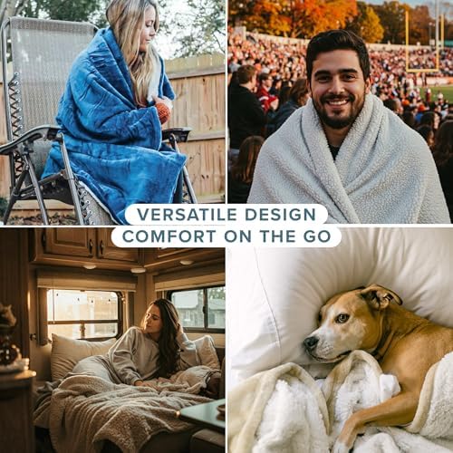 Bare Home Sherpa Fleece Blanket (King, Black) - Image 6