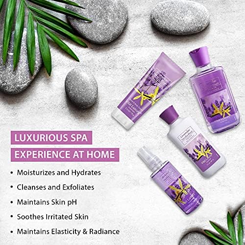 Lavender Vanilla Blush Bath & Body Kit, 3 Fl Oz, Ideal Skincare Gift Home Spa Set, Includes Body Lotion, Shower Gel, Body Cream, and Fragrance Mist,Birthday Mother's Day Gifts - Image 5