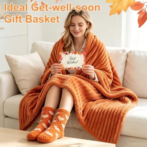 12 Pcs Fall Gifts Baskets for Women, Get Well Gift Set with Coffee Cup - Image 6