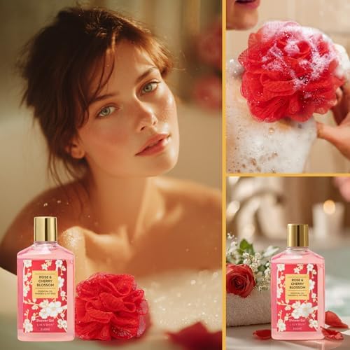 Spa Gifts, Birthday Gifts - 6Pcs Rose Bath and Body Spa Gift Sets for Women - Image 6