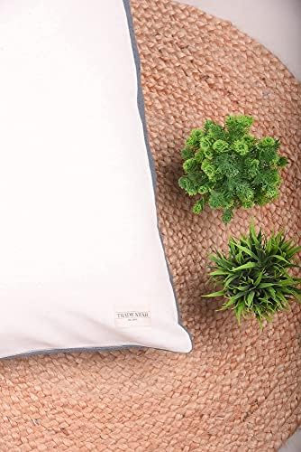 Trade Star 100% Cotton Pillow Cover 100% Cotton Pillow Cover Handmade Throw Pillow Case Back Rest Pillow Cases xHandloomed Decorative Cushion Oblong (Dark Grey Phoenix,14X36 Inch) - Image 6