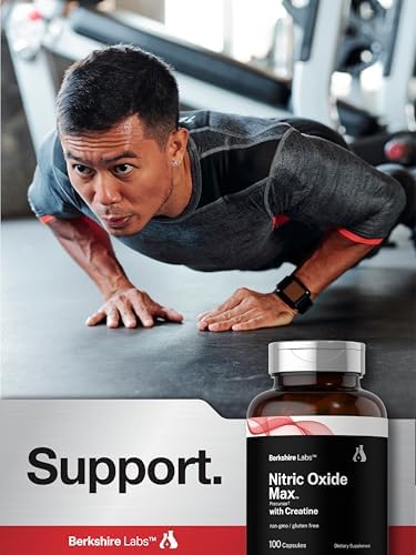 Horbäach Nitric Oxide Supplement with Creatine Monohydrate | 100 Capsules - Image 7
