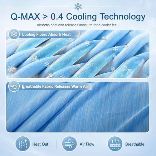 King Size Cooling Blanket for Hot Sleepers - Lightweight Breathable Cool Cold Blanket - Keep Cool for Night Sweats, Soft Thin Ice Blankets for Bed Couch Sofa, (Dark Blue, 90"x108") - Image 7