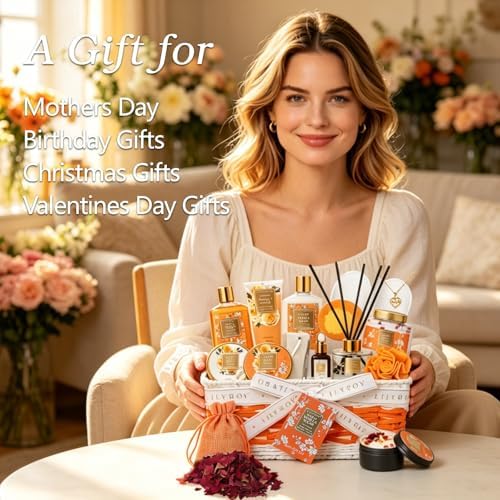 Spa Gifts, Birthday Gifts, Perfect Vanilla Spa Gift Baskets for Women & Mom - Image 2