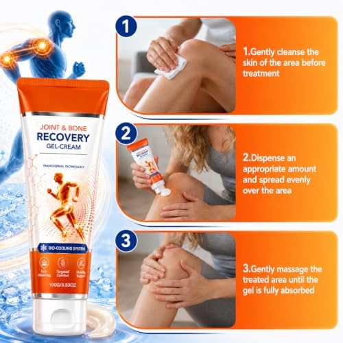 Professional Joint & Bone Gel-Cream,Fast Absorbing Cooling Lotion Comfortable for Mobility Support - Image 7