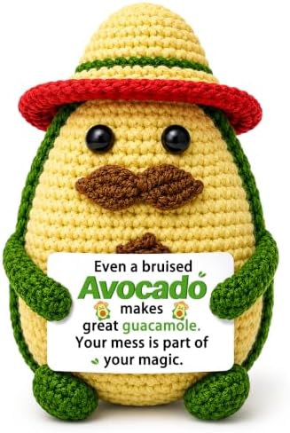 Positive Crochet Avocado Handmade Avocado Gifts for Women Men by Unknown