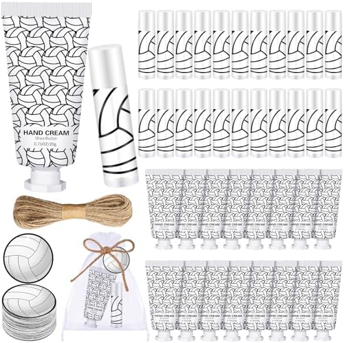 144 Pcs Volleyball Lip Balm Hand Cream Party Favor Gifts by Heigble