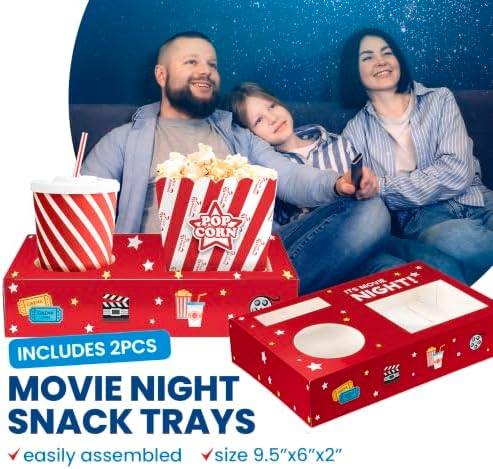 Movie Night Gift Basket - Movie Night Supplies, Candy & Popcorn Gift Set - Image 4