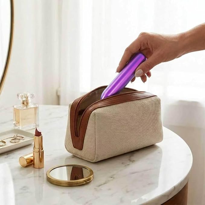 Handheld Electric Back Massager - 10 Modes, Waterproof, Rechargeable Deep Tissue Massager for Back, Neck & Shoulder Purple - Image 4