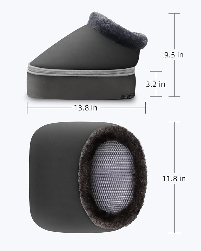 CooCoCo Shiatsu Foot Massager with Heat - Kneading Feet Massager Machine Cushion or Foot Warmer, Massagers for Back and Foot Relief - Image 6